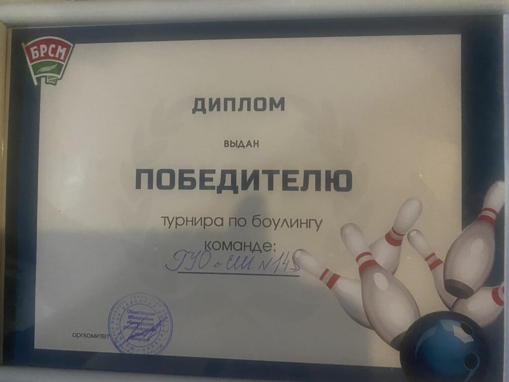 Турнир по боулингу от БРСМ