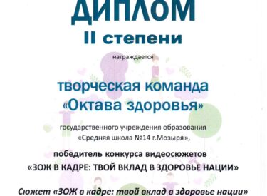 Диплом ЗОЖ